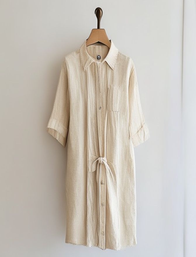 Stone shirt dress