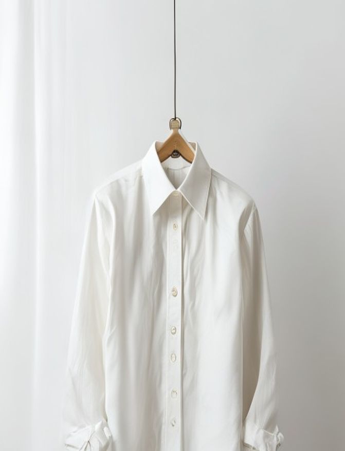 White poplin shirt