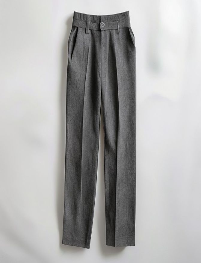 Charcoal wool trouser