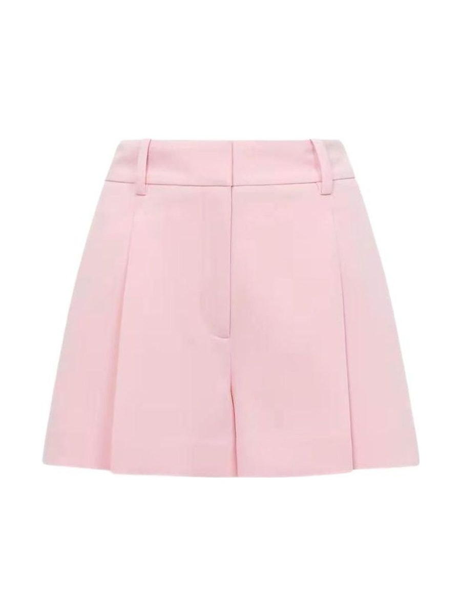 Pleated tailored shorts